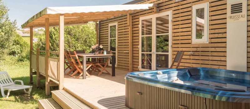 Mobil-home avec jacuzzi camping Bidart
